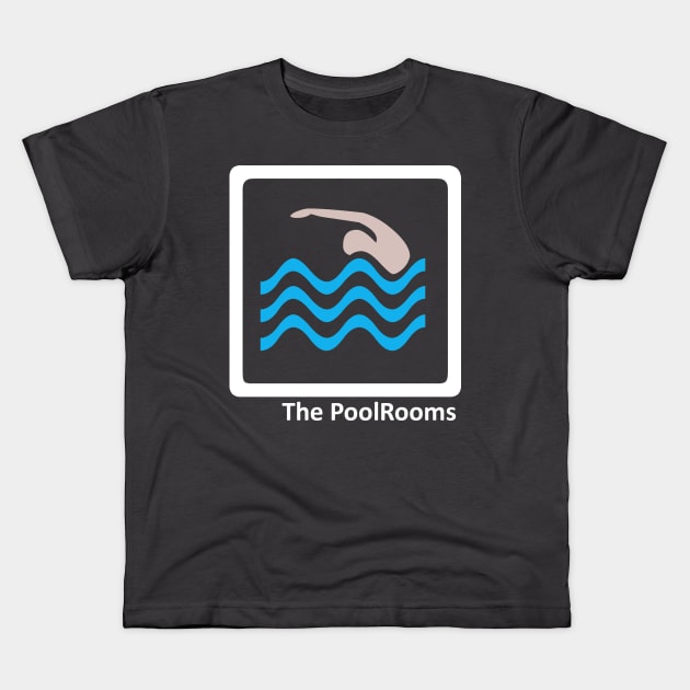 The PoolRooms -The Backrooms - White Outlined Version Kids T-Shirt by Nat Ewert Art